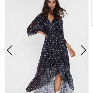 Blue Polka Dot Dress from NastyGal.